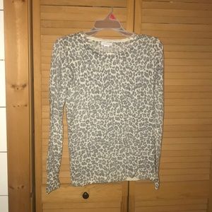 Garnet Hill Leopard Print Top